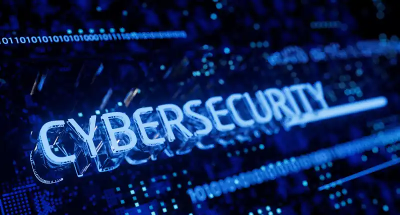 Cybersecurity threats concept showing digital data attacks and protection risks