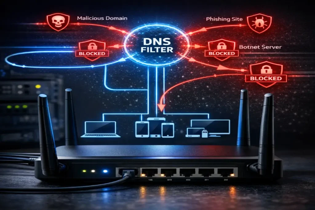 DNS-level threat blocking